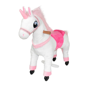 Ride-on Toy—White and Pink Unicorn