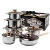 kitchen utensils stainless steel cookware set